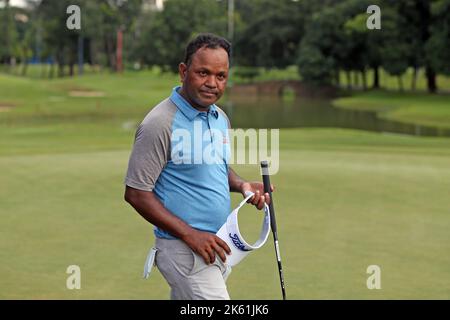 Bangladesh Ace Golfer Siddikur Rahman nimmt am Paragon Professional Golf Tournament 7. im Kurmitola Golf Club, Dhaka, Bangladesch Teil. Stockfoto