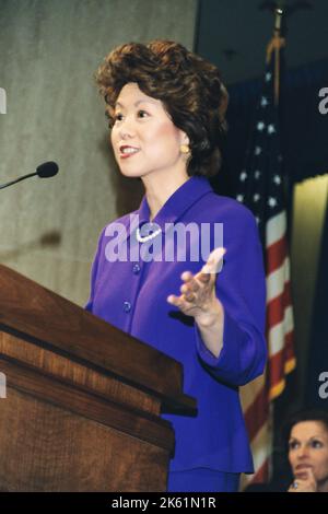 Büro des Sekretärs - Sekretärin Elaine Chao Begrüßungszeremonie Stockfoto