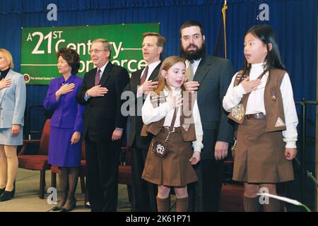 Büro des Sekretärs - Sekretärin Elaine Chao Begrüßungszeremonie Stockfoto
