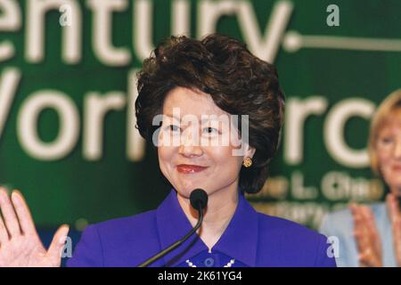 Büro des Sekretärs - Sekretärin Elaine Chao Begrüßungszeremonie Stockfoto