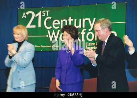Büro des Sekretärs - Sekretärin Elaine Chao Begrüßungszeremonie Stockfoto