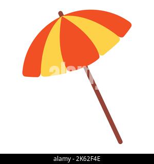 Niedlich von Regenschirm auf Cartoon-Version, Vektor-Illustration Stock Vektor