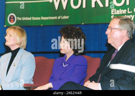 Büro des Sekretärs - Sekretärin Elaine Chao Begrüßungszeremonie Stockfoto