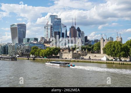 Die City of London, England Vereinigtes Königreich Großbritannien Stockfoto