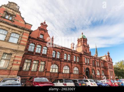 Hotel Indigo im denkmalgeschützten Gebäude Old Shire Hall, Old Elvet, Durham City, England, Großbritannien Stockfoto