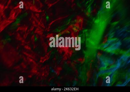 Verwischen Farbe Hintergrund gerillte Textur rot grün Stockfoto
