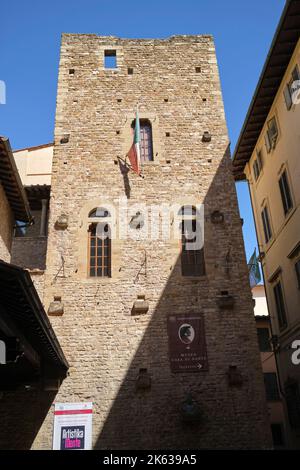 Museo Casa Di Dante Florenz Italien Stockfoto