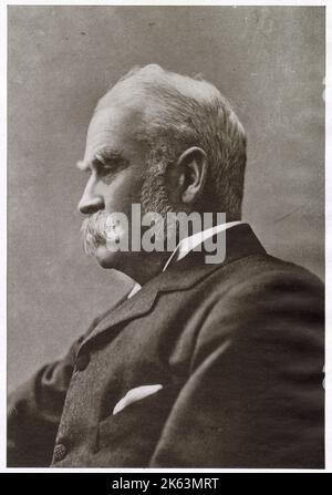 William Schwenck Gilbert (1836 - 1911) englischer Dramatiker, Librettist, Dichter und Illustrator. Stockfoto