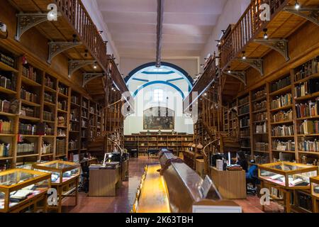 Das historische Archiv seltener Bücher an der University of Guanajuato, Mexiko Stockfoto