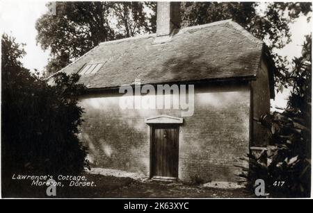 Das Haus in Clouds Hill, in der Nähe von Wool, Dorset, England, wo der britische Archäologe, Der Soldat, Geheimdienstoffizier und Schriftsteller Thomas Edward Lawrence (1888-1935), bekannt als Lawrence von Arabien, zog sich nach dem Verlassen der R.A.F. im Jahr 1935 zurück, kurz bevor er starb. Datum: Ca. 1920s Stockfoto