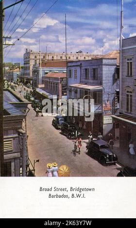 Broad Street, Bridgetown, Barbados, West Indies. Stockfoto