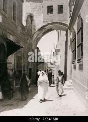 Ecce Homo Arch Jerusalem, Palästina, Israel, Heiliges Land um 1930 Stockfoto