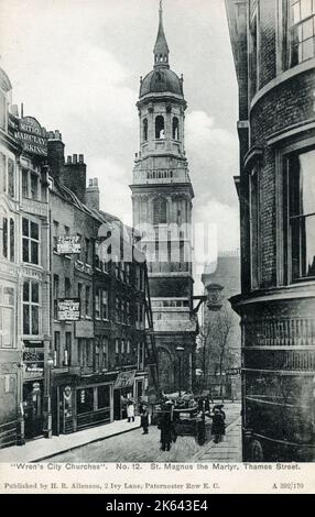 St. Magnus the Martyr, Thames Street, City of London Stockfoto