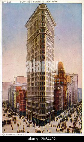 Das Flatiron Building, New York City, NY, USA Stockfoto