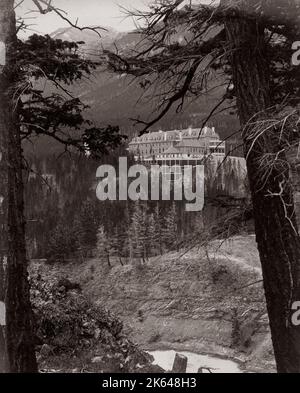 Banff Springs Hotel, Kanada, C 1890 Stockfoto