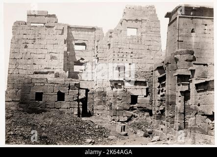 Vintage 19. Jahrhundert Foto: Francis Frith, Ägypten. c.1857 - Ruinen. Stockfoto