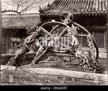 Jahrgang 19. Jahrhundert foto China c 1880 s-Instrumente in der Kaiserlichen Sternwarte Peking, Peking Stockfoto