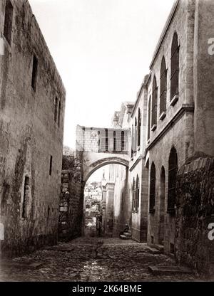 Ecce Homo Arch, Jerusalem, c 1880 Stockfoto