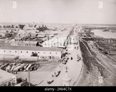 Ende 19th Jahrhundert Fotografie - Nischni Nowgorod Messe, Makaryev Messe, Russland Stockfoto