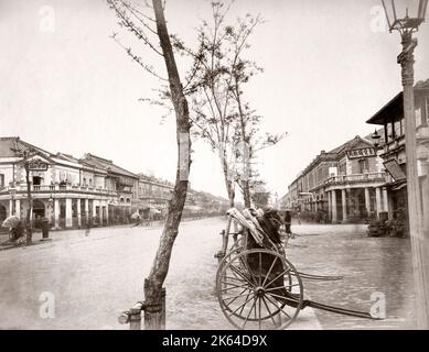 Main Street, Ginza, Tokyo, Japan, c 1870 s Stockfoto