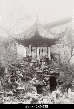 Foto des frühen 20th. Jahrhunderts: Konfuzius-Tempel, Hankow, modernes Wuhan, China. Stockfoto