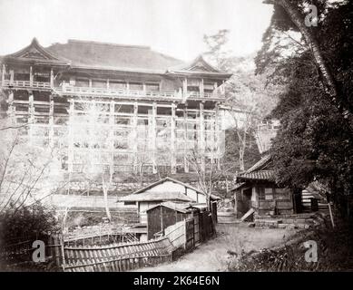 Kiyomizu-dera, buddhistische Tempel, Kyoto, Japan, 1880 C. Stockfoto