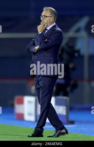 Zagreb, Kroatien. 11. Oktober 2022. ZAGREB, KROATIEN - 11. OKTOBER: Trainer von Dinamo Zagreb Ante Cacic beim UEFA Champions League-Spiel der Gruppe E zwischen Dinamo Zagreb und dem FC Salzburg am 11. Oktober 2022 im Maksimir-Stadion in Zagreb, Kroatien. Foto: Igor Kralj/PIXSELL Credit: Pixsell Foto- und Videoagentur/Alamy Live News Stockfoto