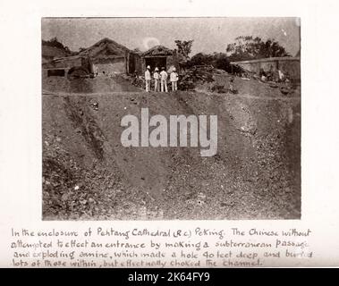 Vintage Foto China 1900 - Boxer Rebellion oder Aufstand, Yihetuan Bewegung - Bild aus einem Album eines britischen Soldaten, nahmen an der Unterdrückung des Aufstandes - Stockfoto