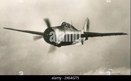 Royal Navy - Grumman G-36A oder G-36B Martlet I (ohne die Seriennummer zu kennen, ist schwer zu sagen). Die französische und die britische Einkaufskommission ordneten Grumman G-36A bzw. G-36Bs an. Keines der französischen Flugzeuge erreichte Frankreich, bevor sie 1940 kapitulierten, also wurden sie alle nach Großbritannien umgeleitet und traten als Martlet I in Dienst Der G-36 entsprach praktisch dem US Navy F4F-3 Wildcat, wurde aber an die Kunden angepasst, wie z. B. Druckdrosseln anstelle von Zugdrosseln, britische Instrumente und Radios. Stockfoto