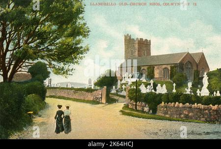 Llandrillo - Alte Kirche, Rhos on Sea, Colwyn Bay, Wales. Stockfoto