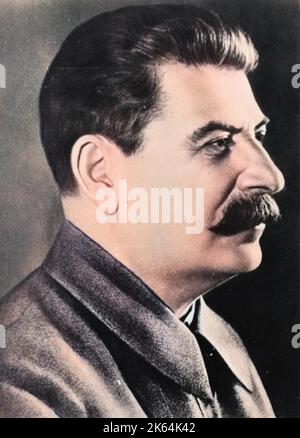 Joseph Stalin, Generalsekretär der Kommunistischen Partei Sowjetrusslands. Datum: c. 1942 Stockfoto