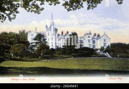 Pwllycrochan Hotel - Colwyn Bay, Conwy County Borough, North Wales. Stockfoto