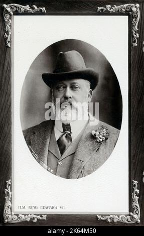 König Edward VII (1841-1910) - Ovales Porträtfoto von Knights-Whittome von Sutton. Stockfoto