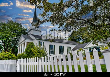 BAR HARBOR, MAINE - 1. September 2022: Bar Harbor, an der Küste von Maine, hat eine Bevölkerung von nur 5.000, aber Kreuzschiffe bringen 250.000 Touristen ein Stockfoto