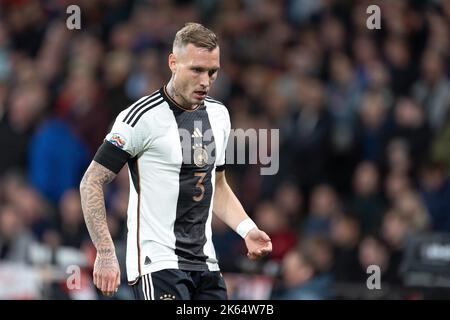 David Raum aus Deutschland ist am Montag, den 26.. September 2022, beim Spiel der UEFA Nations League zwischen England und Deutschland im Wembley Stadium in London am Ball. (Kredit: Pat Scaasi | MI Nachrichten) Kredit: MI Nachrichten & Sport /Alamy Live Nachrichten Stockfoto