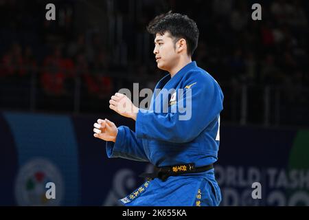 Taschkent, Usbekistan. Kredit: MATSUO. 11. Oktober 2022. Kentaro Iida (JPN) Judo : World Judo Championships Taschkent 2022 Männer-100kg 1.-Lauf in der Humo Arena in Taschkent, Usbekistan. Kredit: MATSUO .K/AFLO SPORT/Alamy Live Nachrichten Stockfoto