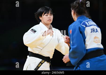 Taschkent, Usbekistan. Kredit: MATSUO. 11. Oktober 2022. Shori Hamada (JPN) Judo : World Judo Championships Taschkent 2022 das Viertelfinale der Frauen im Jahr 78kg in der Humo Arena in Taschkent, Usbekistan. Kredit: MATSUO .K/AFLO SPORT/Alamy Live Nachrichten Stockfoto