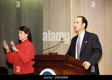 Büro des Sekretärs - Tribut an die Opfer vom 11. September 2001 Stellvertretender stellvertretender Sekretär Findlay Stockfoto