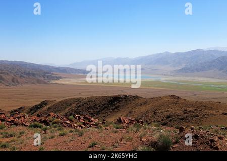 Kalmak Ashuu Pass, Song Kul, Terskey Ala-too Range, Tien Shan Mountains, Naryn Region, Kirgisistan, Zentralasien Stockfoto