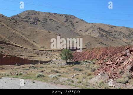 Kalmak Ashuu Pass, Song Kul, Terskey Ala-too Range, Tien Shan Mountains, Naryn Region, Kirgisistan, Zentralasien Stockfoto