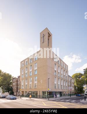 London, England, Großbritannien - Westbourne Park Baptist Church von Allies and Morrison Stockfoto