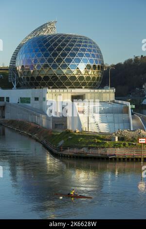 Frankreich Boulogne-Billancourt (92) Ile Seguin, Stadt der Musik, Architekten: Shigeru Ban und Jean de Gastines Stockfoto