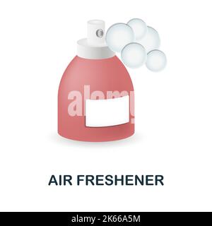 Symbol für Lufterfrischer. 3D Abbildung aus der Reinigungskollektion. Creative Air Freshener 3D Icon für Webdesign, Templates, Infografiken und mehr Stock Vektor