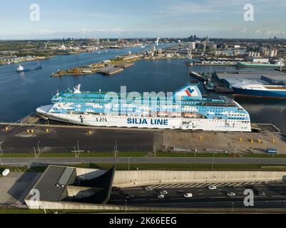 Amsterdam, 29.. September 2022, Niederlande. Aufnahme von Flüchtlingen in Amsterdam Asylbewerber auf einem Kreuzschiff 1000 zusätzliche Flüchtlinge in der Stockfoto