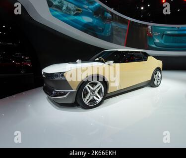 DETROIT, MI/USA - JANUAR 15: Ein Nissan IDX Freeflow Konzeptfahrzeug auf der North American International Auto Show (NAIAS). Stockfoto