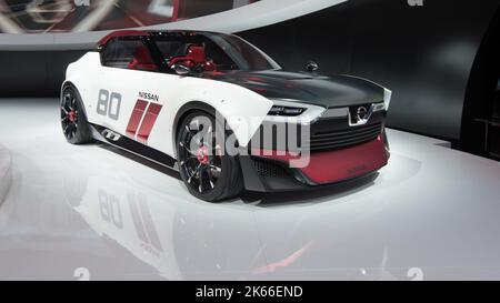 DETROIT, MI/USA - 15. JANUAR: Ein Nissan IDX Nismo Konzeptfahrzeug auf der North American International Auto Show (NAIAS). Stockfoto