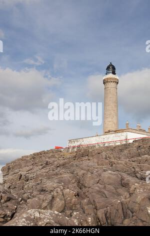 Halbinsel Ardamurchan, Schottland. Die 1849 Alan Stevenson entworfen Ardnamurchan Leuchtturm. Stockfoto