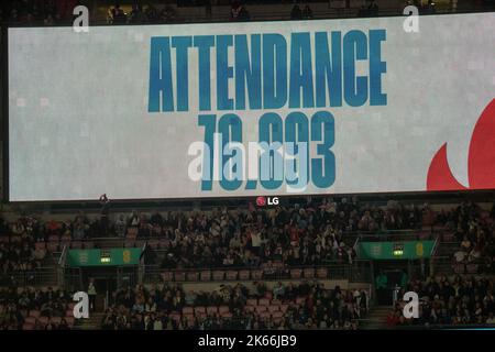 Freitag, 7.. Oktober 2022. Teilnahme. England vs USA. International freundlich im Wembley Stadium (London, Großbritannien). Stockfoto