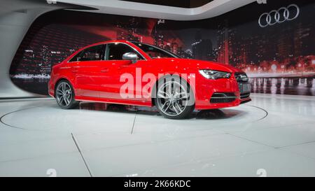 CHICAGO, IL/USA - 6. FEBRUAR 2014: Ein Audi S3 2014, Chicago Auto Show (CAS). Stockfoto