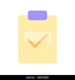 Fertig gestellte Aufgabe Pixel perfekte flache Gradientenfarbe ui-Symbol Stock Vektor